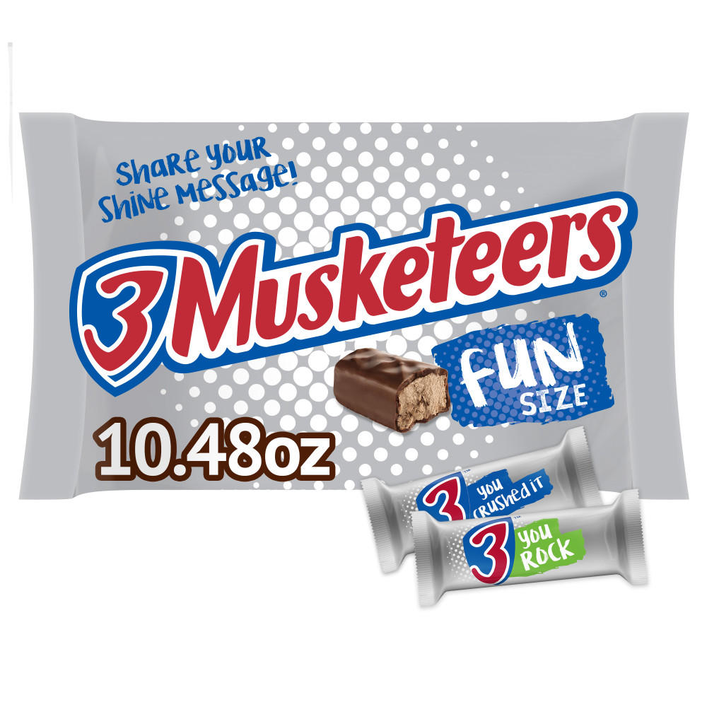 3 Musketeers Milk Chocolate Fun Size Candy Bars, 10.48 oz