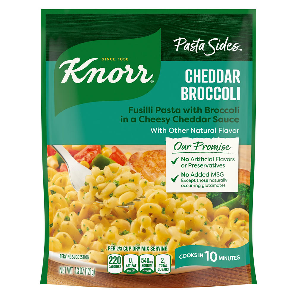 Knorr Pasta Sides Cheddar Broccoli Fusilli, 4.3 oz