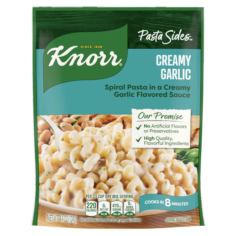 Knorr Pasta Sides Creamy Garlic Spirals, 4.4 oz