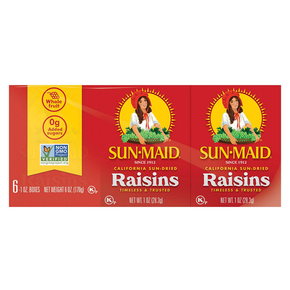 Sun-Maid California Raisins, 6 ct