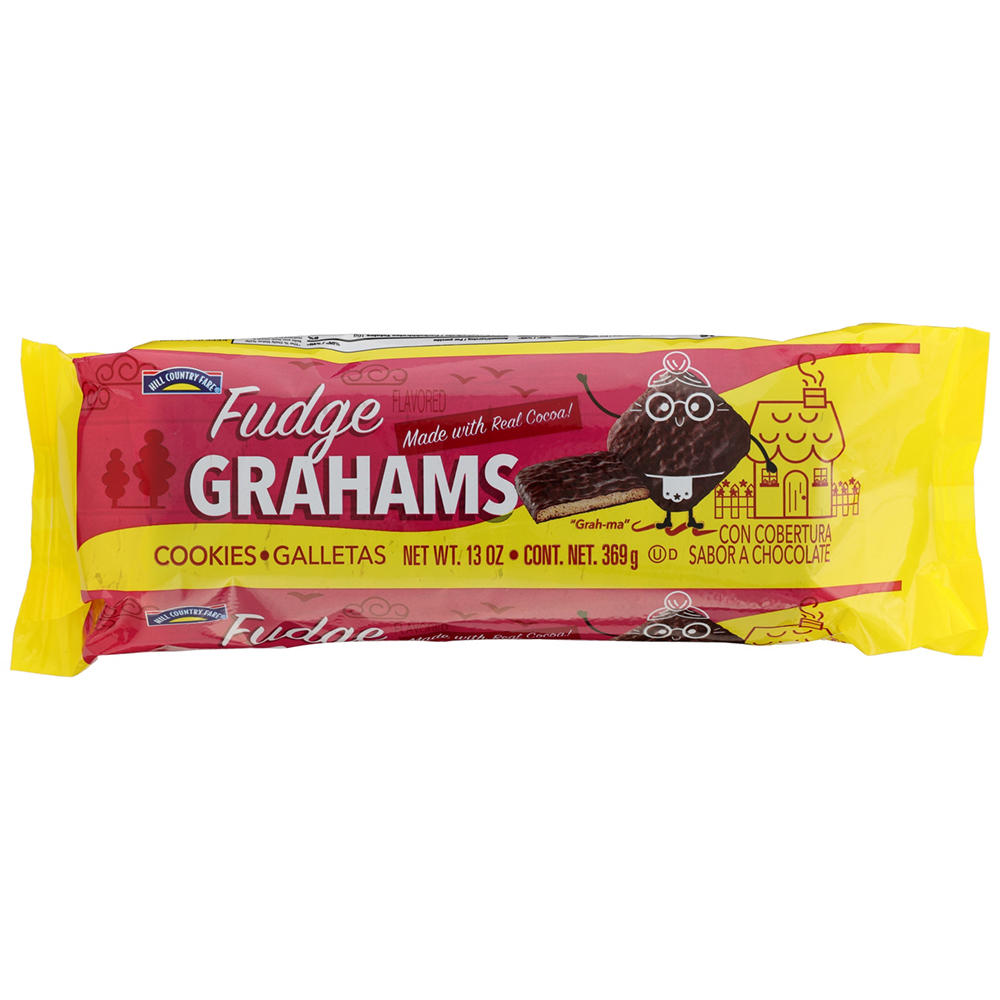 Hill Country Fare Fudge Covered Grahams Cookies, 13 oz