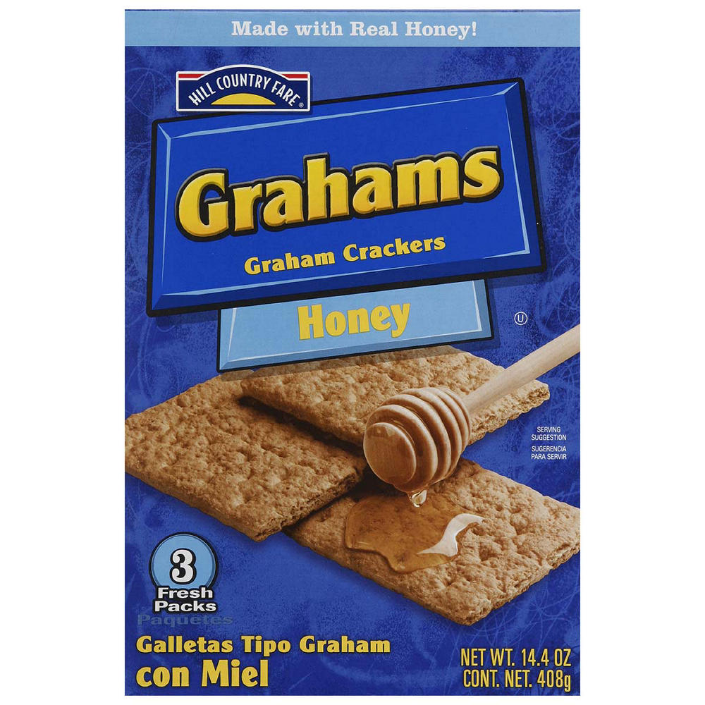 Hill Country Fare Honey Graham Crackers, 14.4 oz
