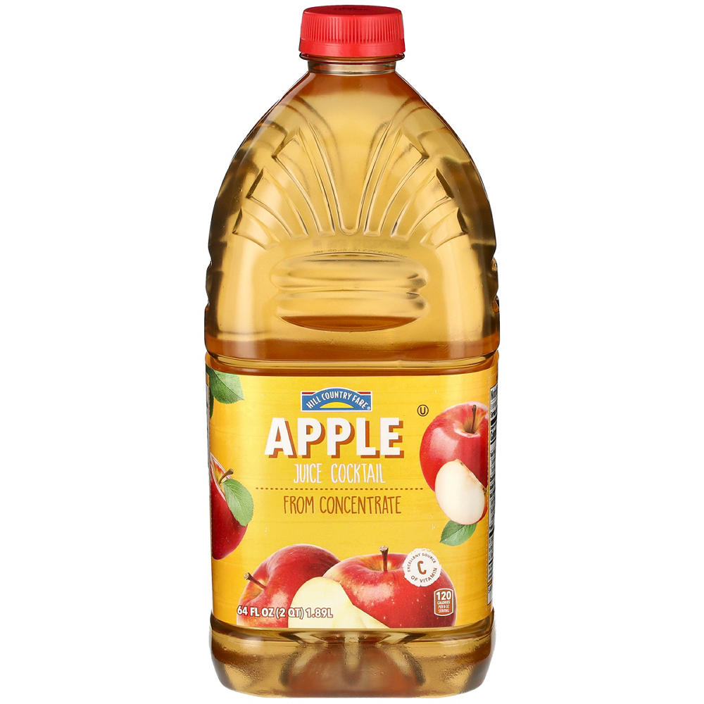 Hill Country Fare Apple Juice Cocktail, 64 oz