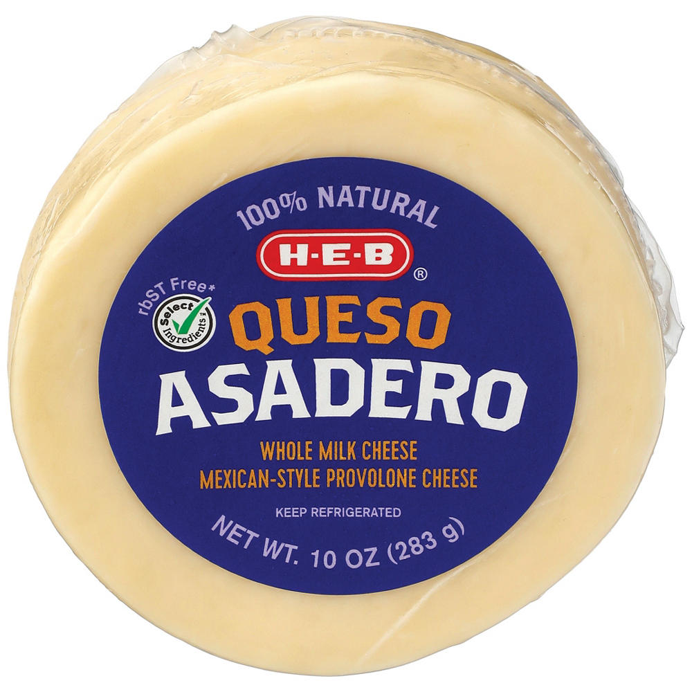 H-E-B Queso Asadero Mexican-Style Provolone Cheese, 10 oz