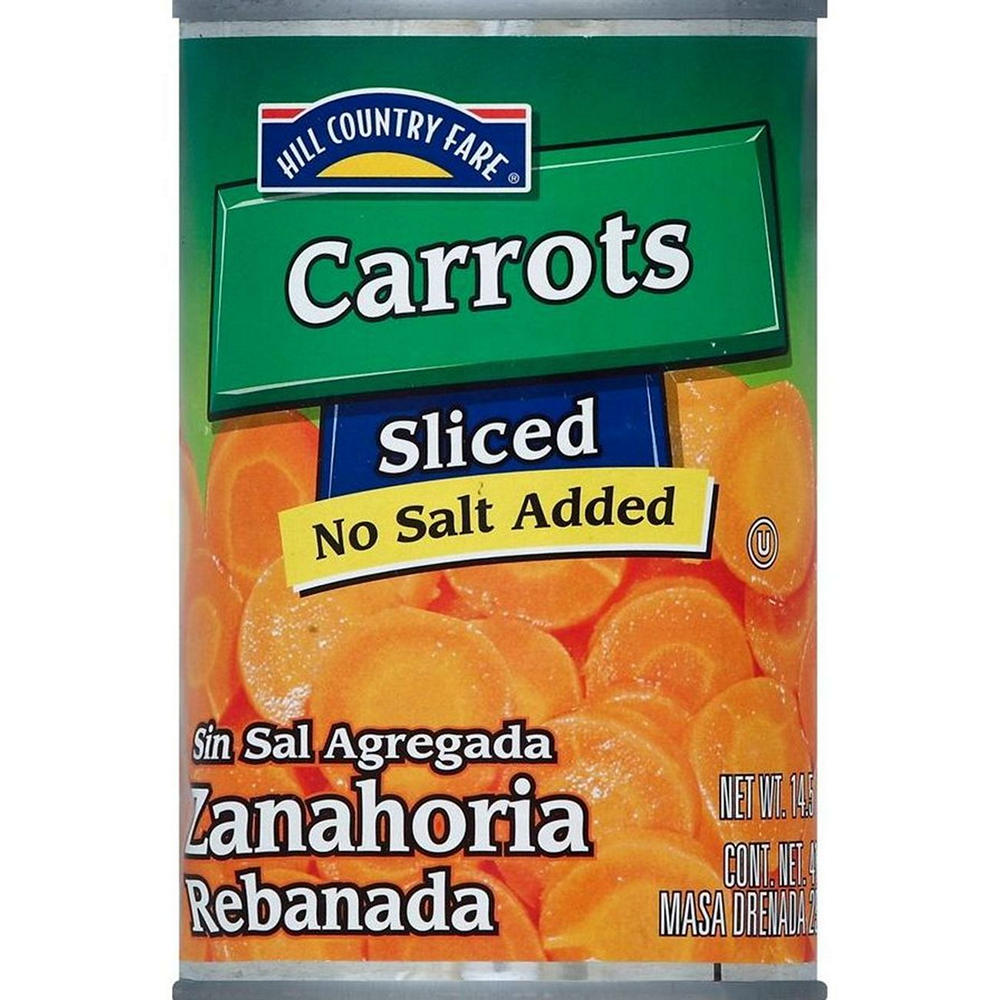 Hill Country Fare No Salt Added Sliced Carrots, 14.5 oz