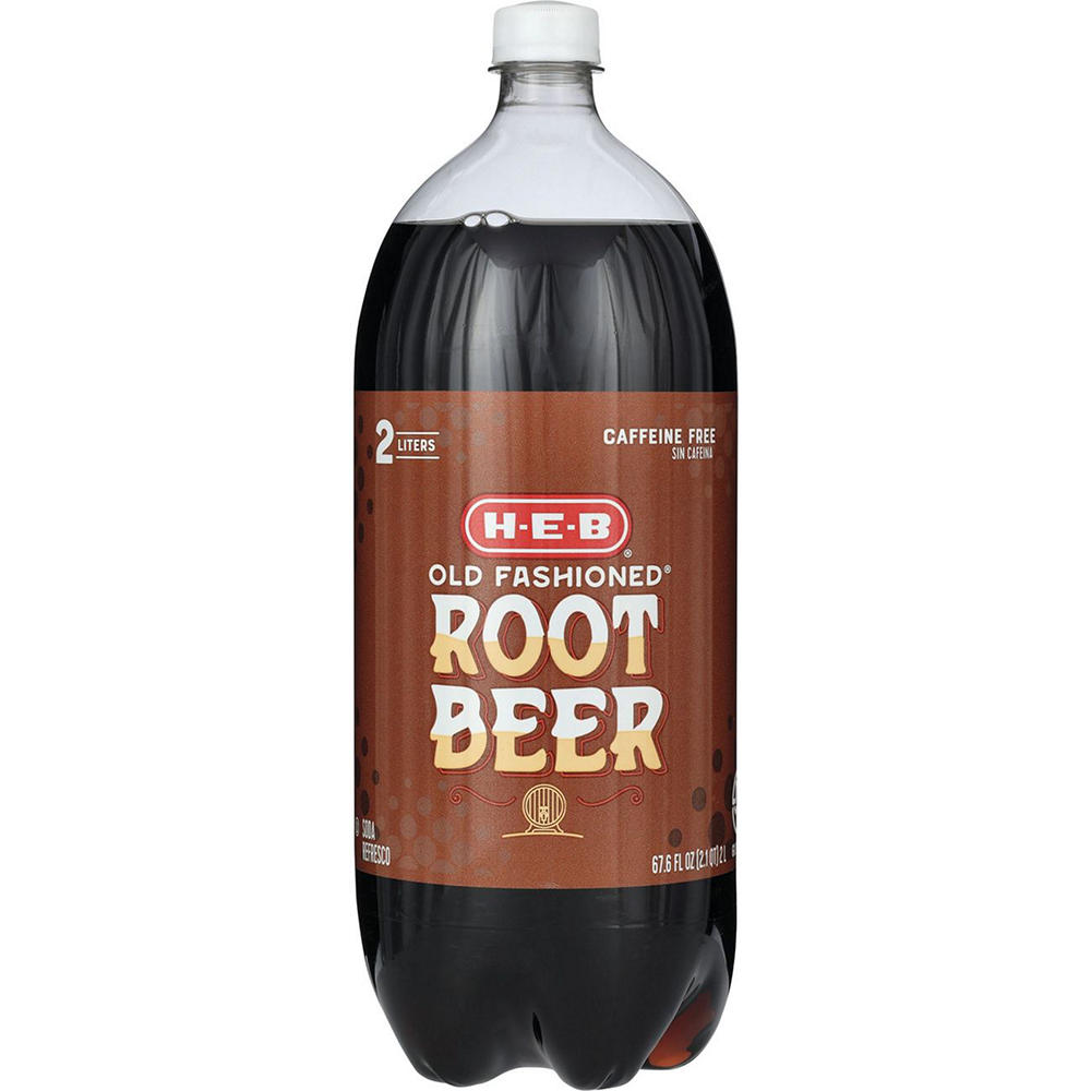 H-E-B Old Fashioned Root Beer Soda, 2 L