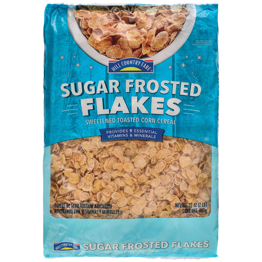 Hill Country Fare Sugar Frosted Flakes Cereal Bag, 32 oz