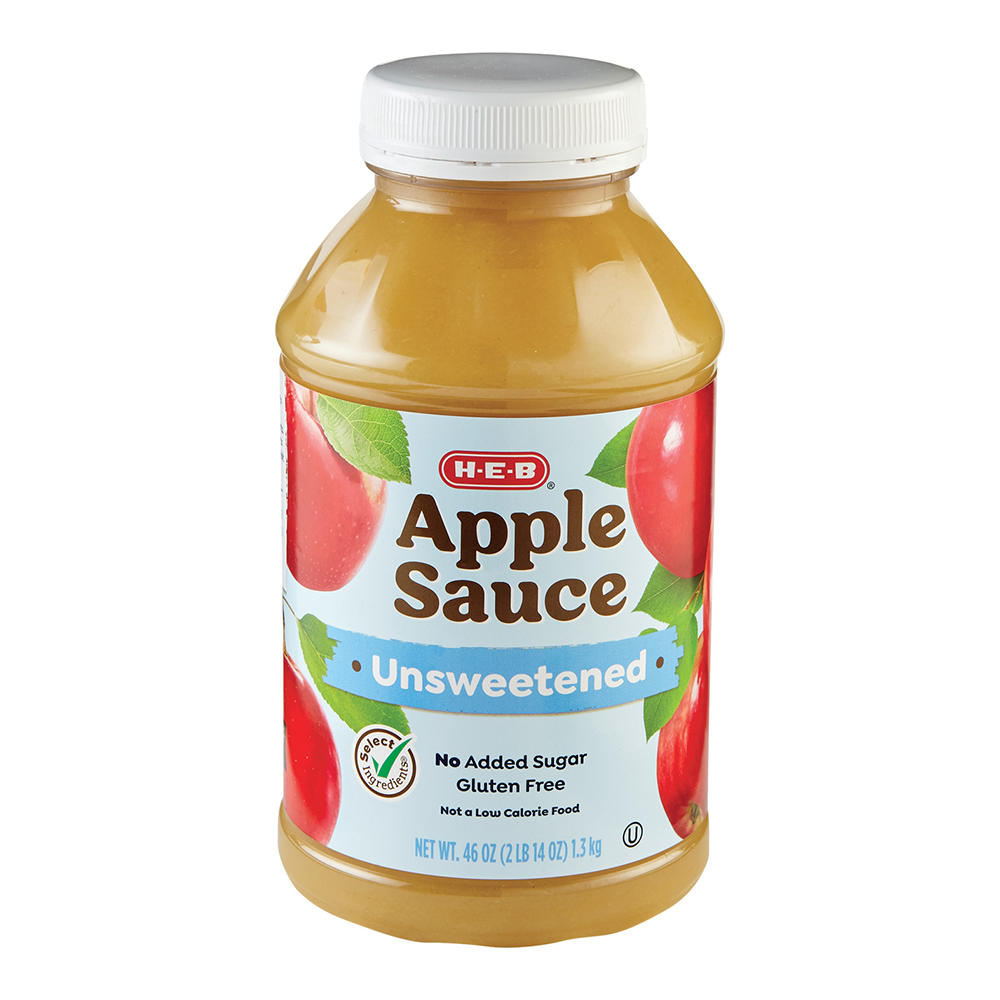 H-E-B Unsweetened Applesauce, 46 oz