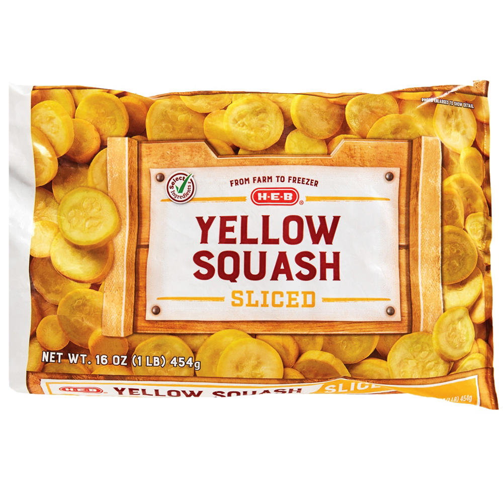 H-E-B Frozen Sliced Yellow Squash, 16 oz