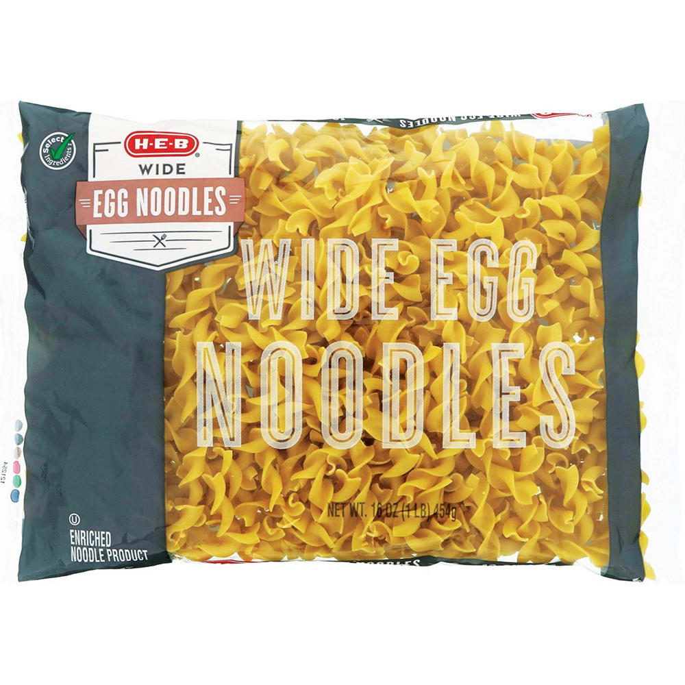 H-E-B Wide Egg Noodles, 16 oz