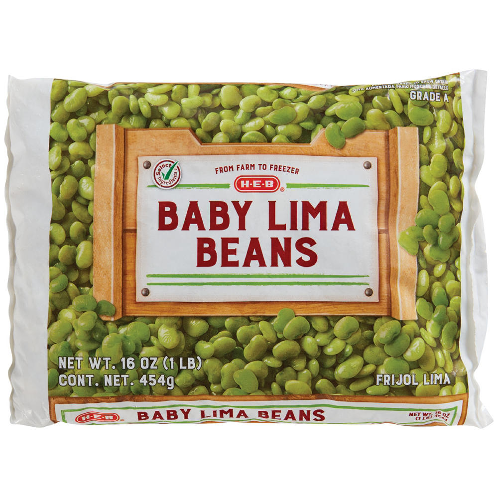 H-E-B Frozen Baby Lima Beans, 16 oz