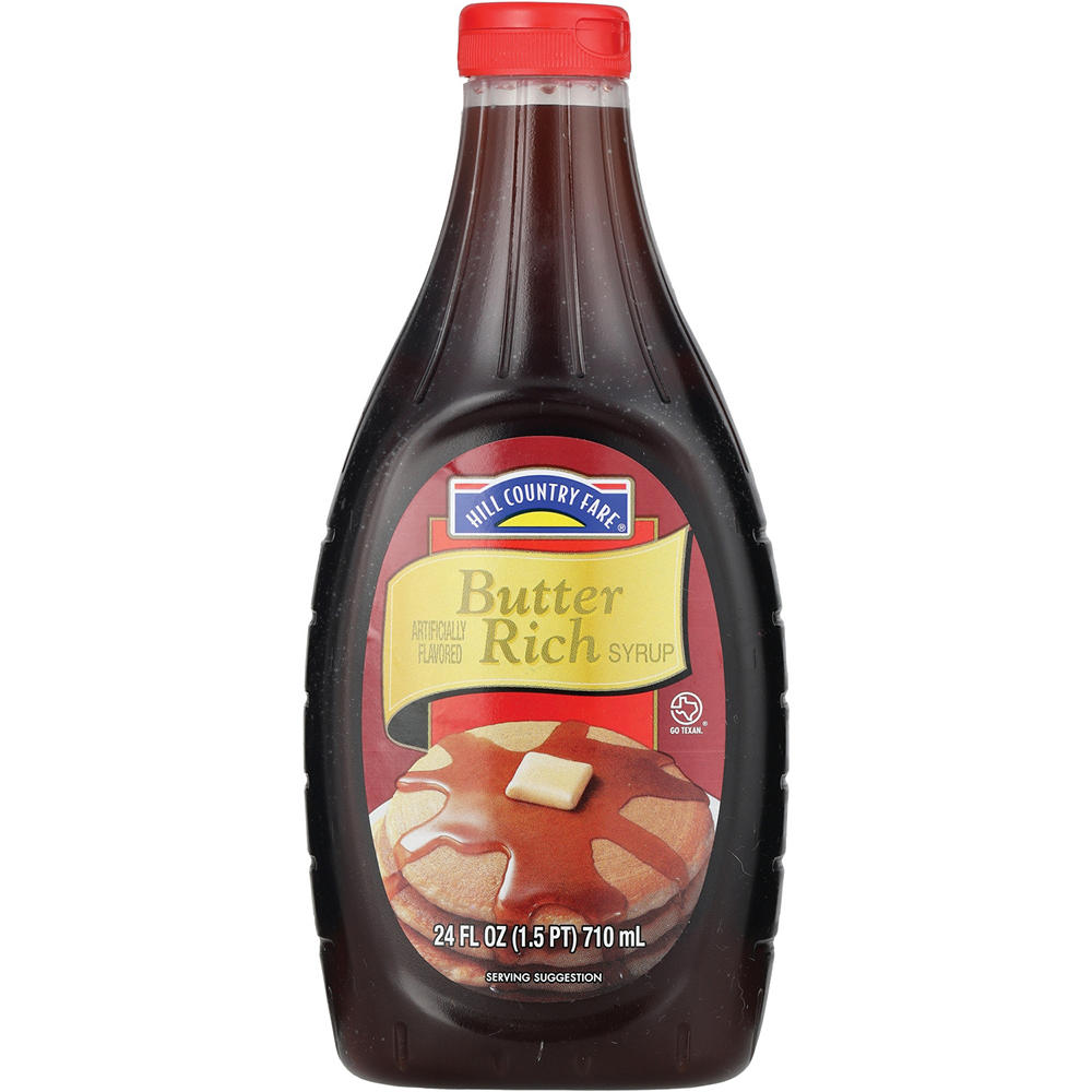 Hill Country Fare Butter Rich Syrup, 24 oz