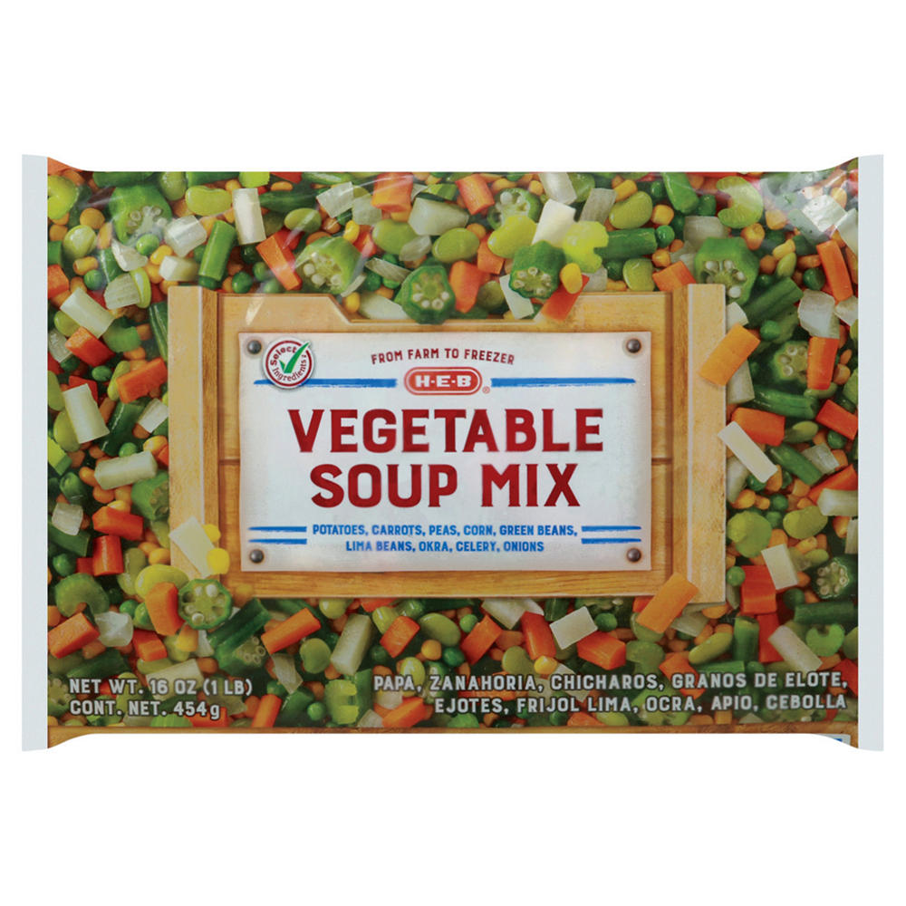 H-E-B Frozen Vegetable Soup Mix, 16 oz