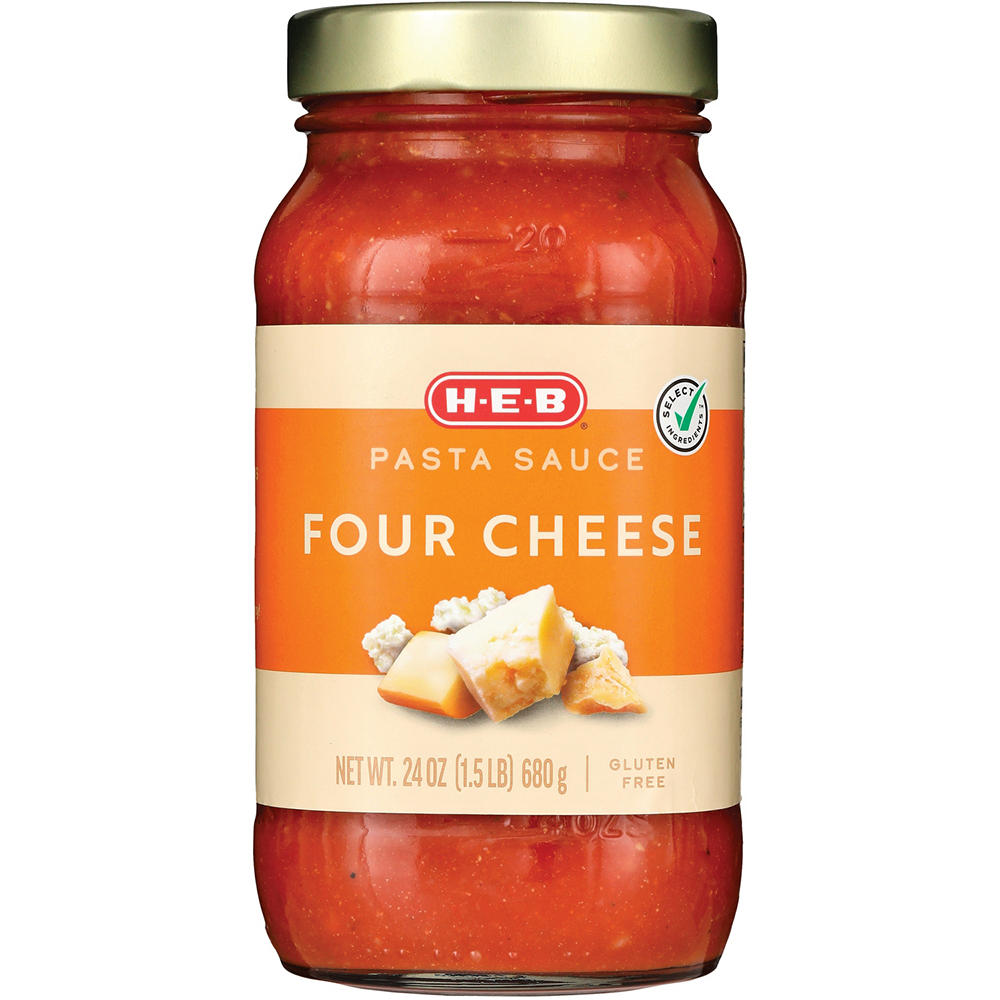 H-E-B Four Cheese Pasta Sauce, 24 oz