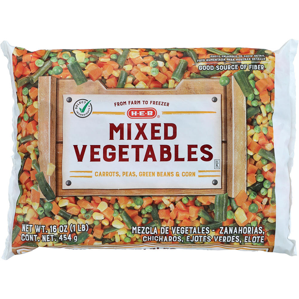 H-E-B Frozen Mixed Vegetables, 16 oz