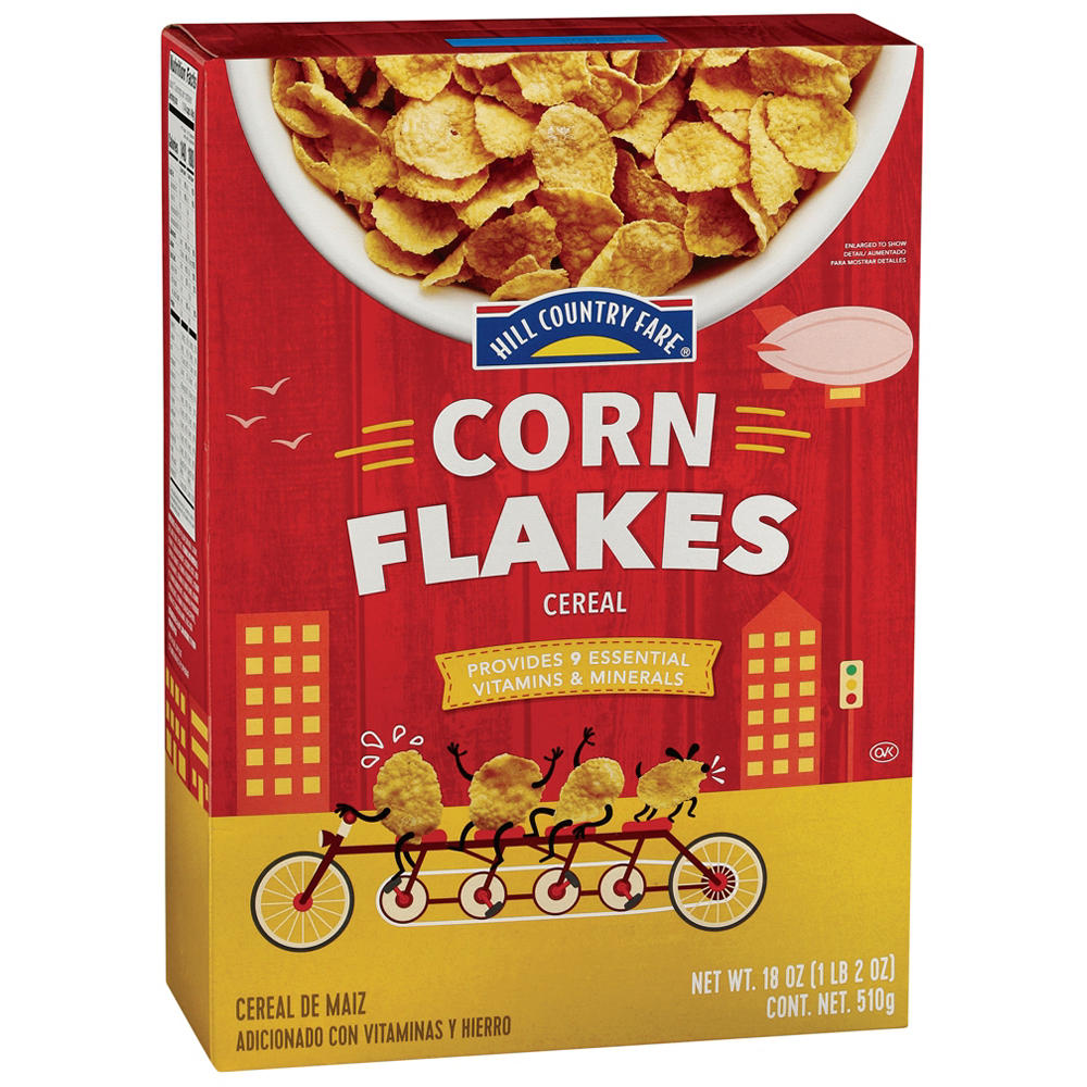 Hill Country Fare Corn Flakes Cereal, 18 oz