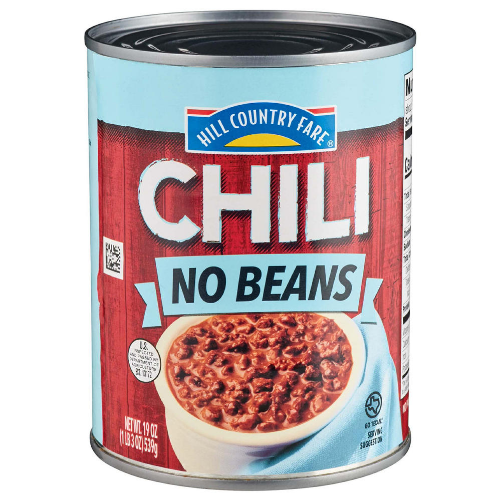 Hill Country Fare Chili No Beans, 19 oz