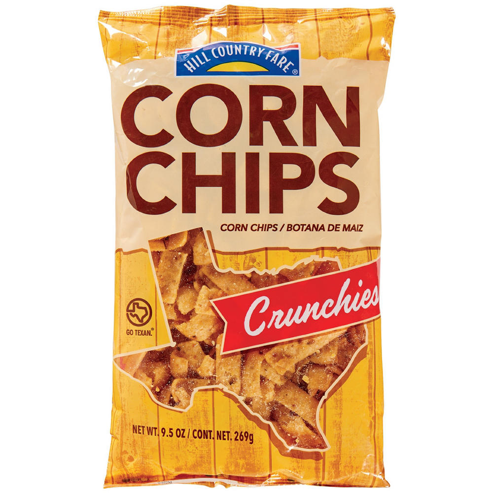 Hill Country Fare Corn Chips Crunchies, 9.5 oz