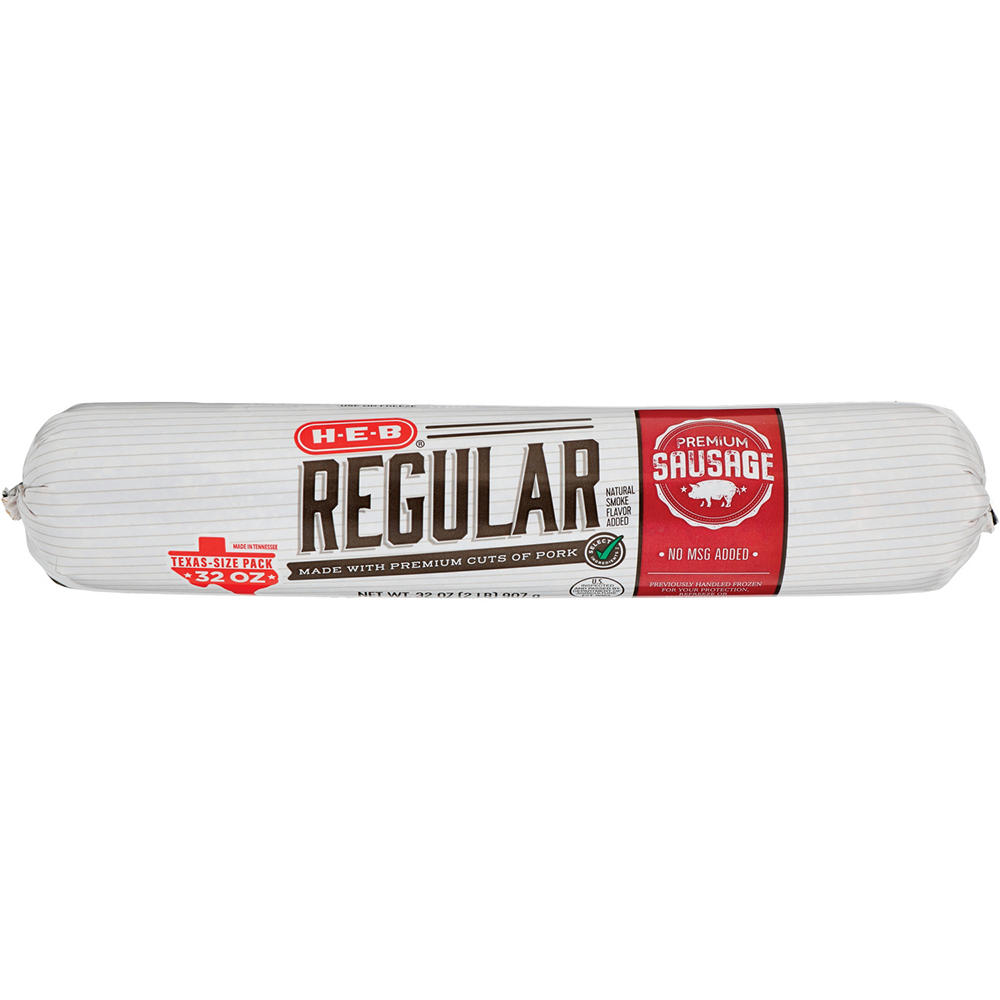 H-E-B Premium Pork Breakfast Sausage - Regular - Texas-Size Pack, 32 oz
