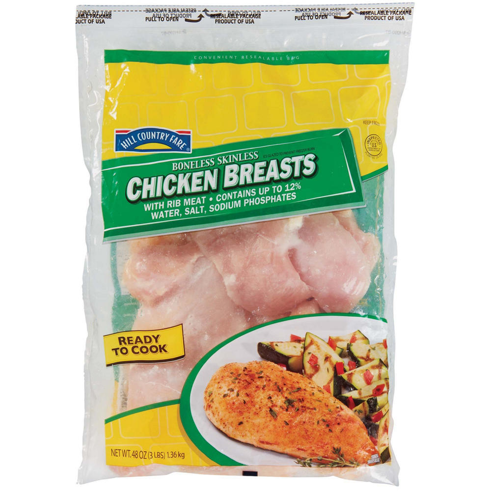 Hill Country Fare Boneless Skinless Breasts , 3 lb