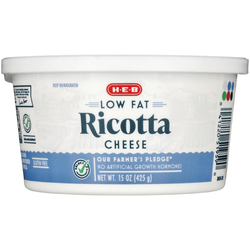 H-E-B Low Fat Ricotta Cheese, 15 oz