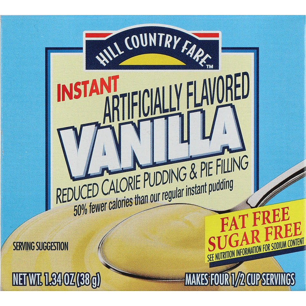 Hill Country Fare Sugar Free Instant Vanilla Pudding Mix, 1.34 oz