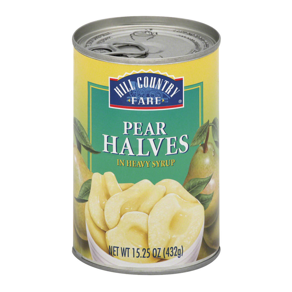 Hill Country Fare Pear Halves - Heavy Syrup, 15.25 oz