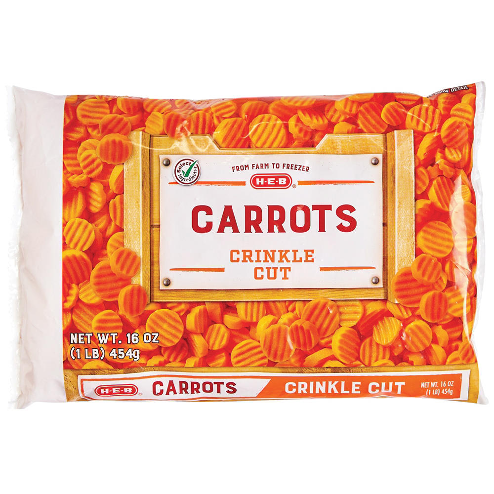 H-E-B Frozen Crinkle Cut Carrots, 16 oz
