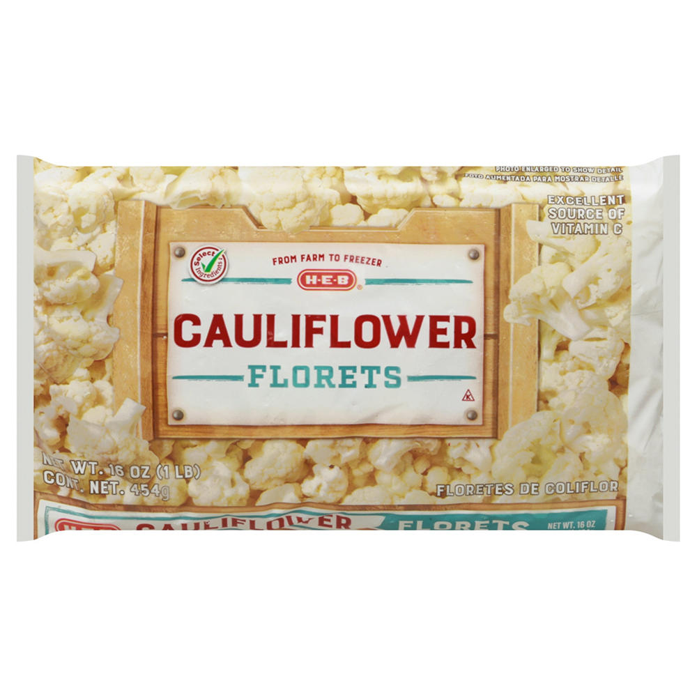 H-E-B Frozen Cauliflower Florets, 16 oz