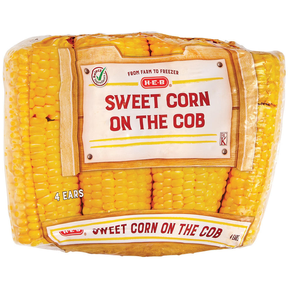 H-E-B Sweet Corn on the Cob, 4 ct