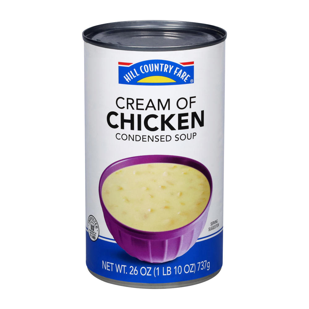Hill Country Fare Cream of Chicken Condensed Soup - Family Size, 26 oz