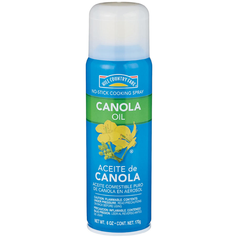 Hill Country Fare Canola Oil No-Stick Cooking Spray, 6 oz
