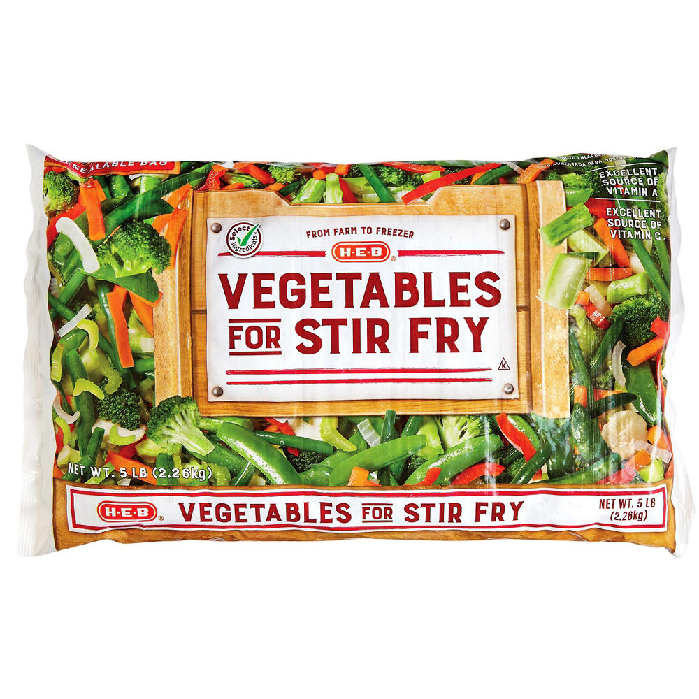 H-E-B Frozen Stir Fry Vegetables - Texas Size Pack, 80 oz