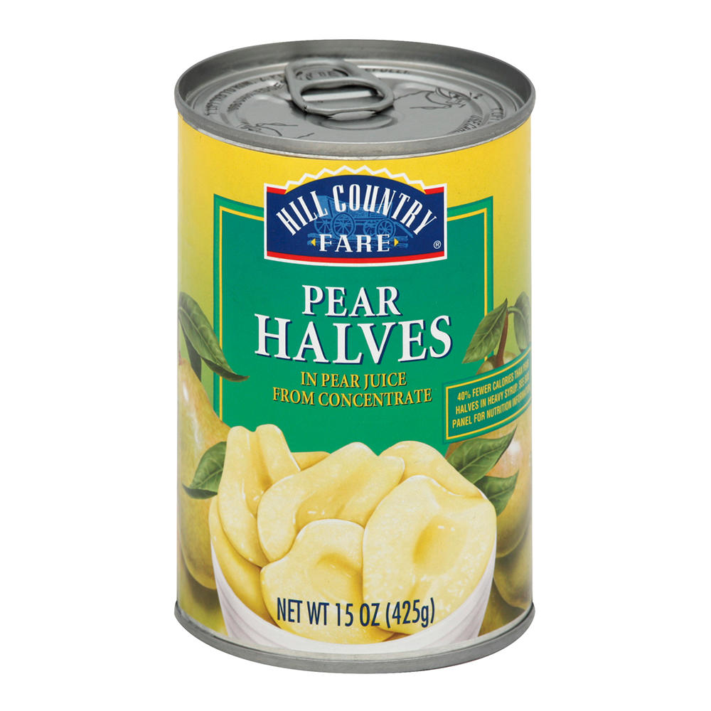 Hill Country Fare Pear Halves, 15 oz