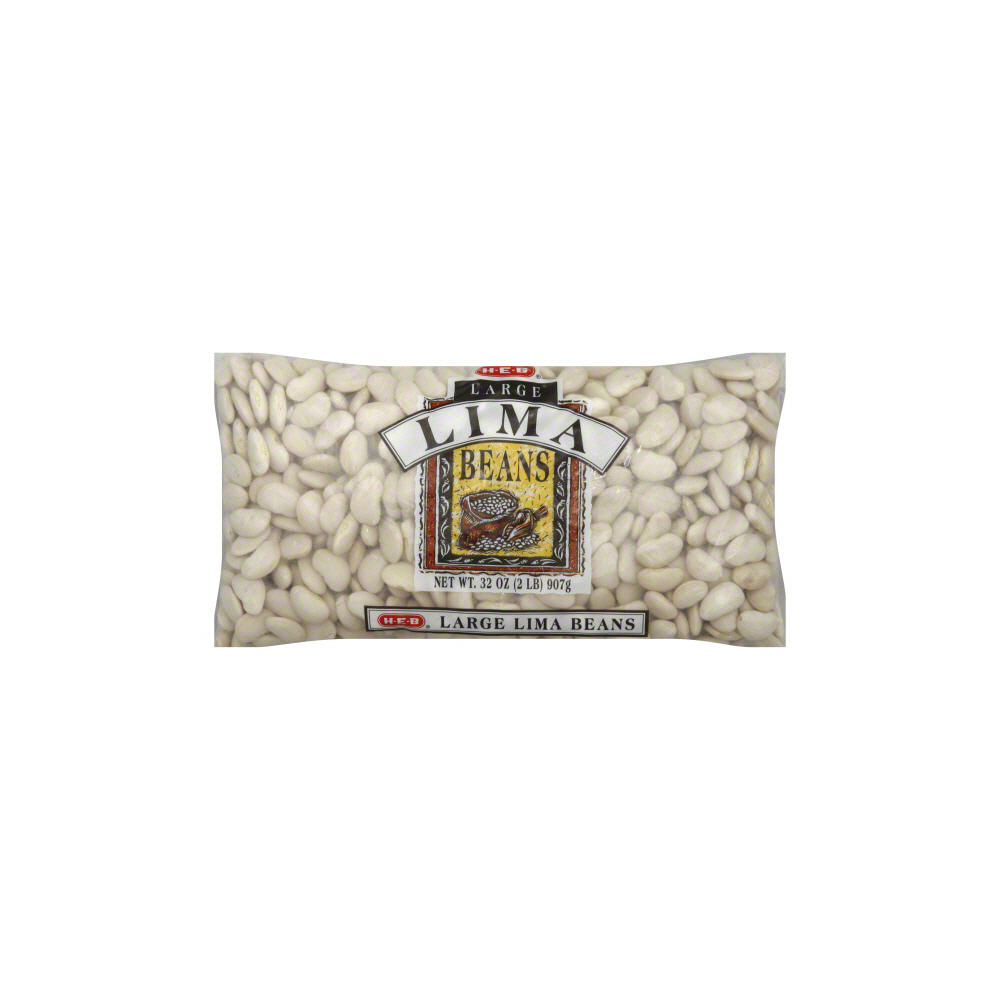 H-E-B Large Lima Beans, 32 oz