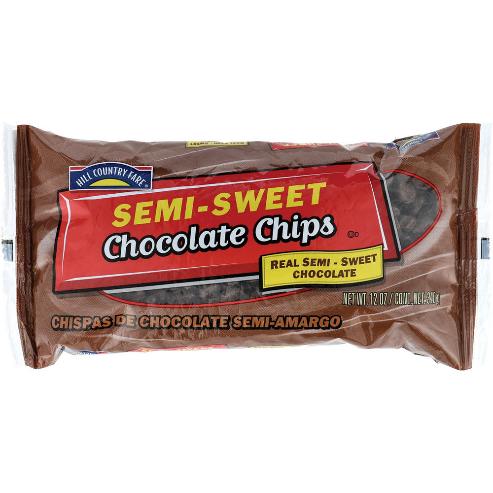 Hill Country Fare Semi-Sweet Chocolate Chips, 12 oz