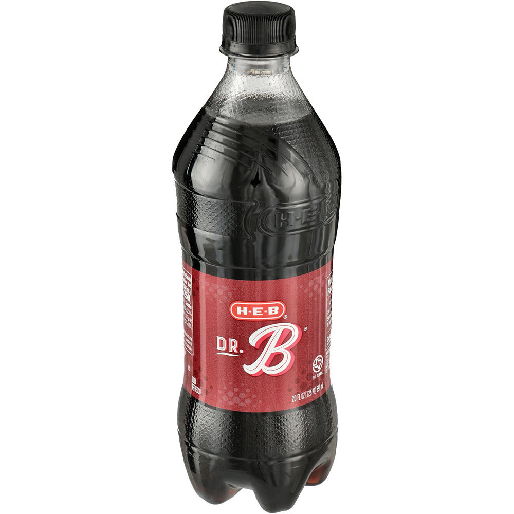 H-E-B Dr. B Soda  (Sold Cold), 20 oz