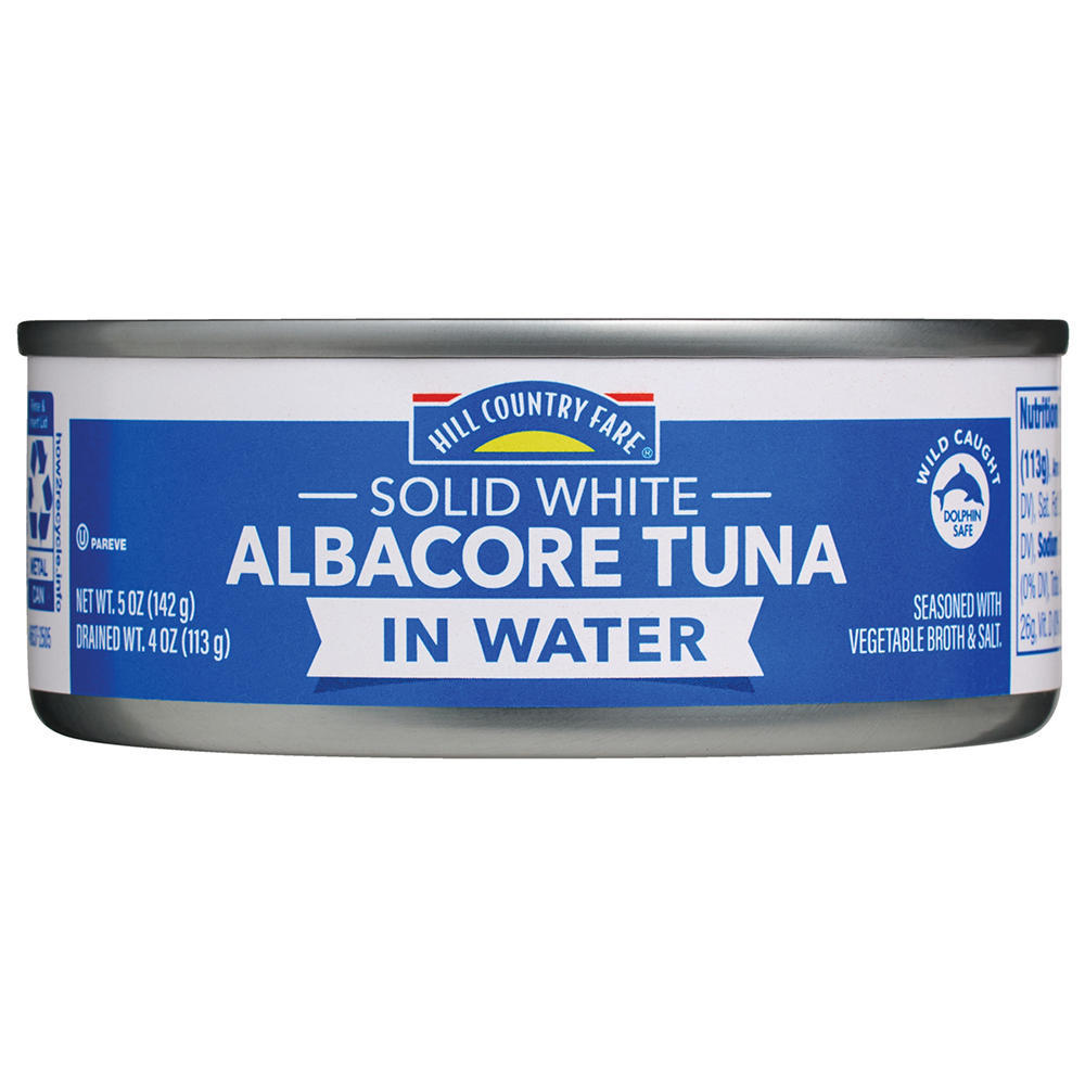 Hill Country Fare Solid White Albacore Tuna in Water, 5 oz