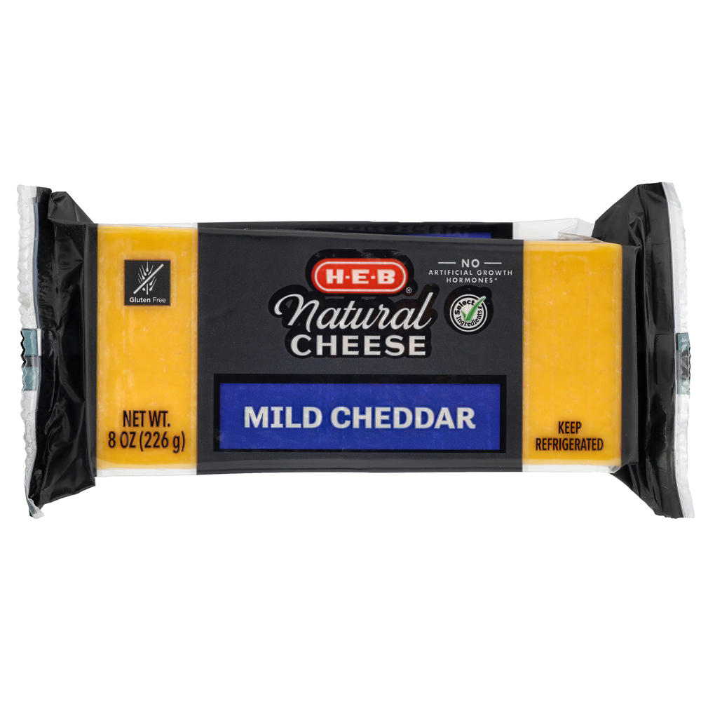H-E-B Mild Cheddar Cheese, 8 oz