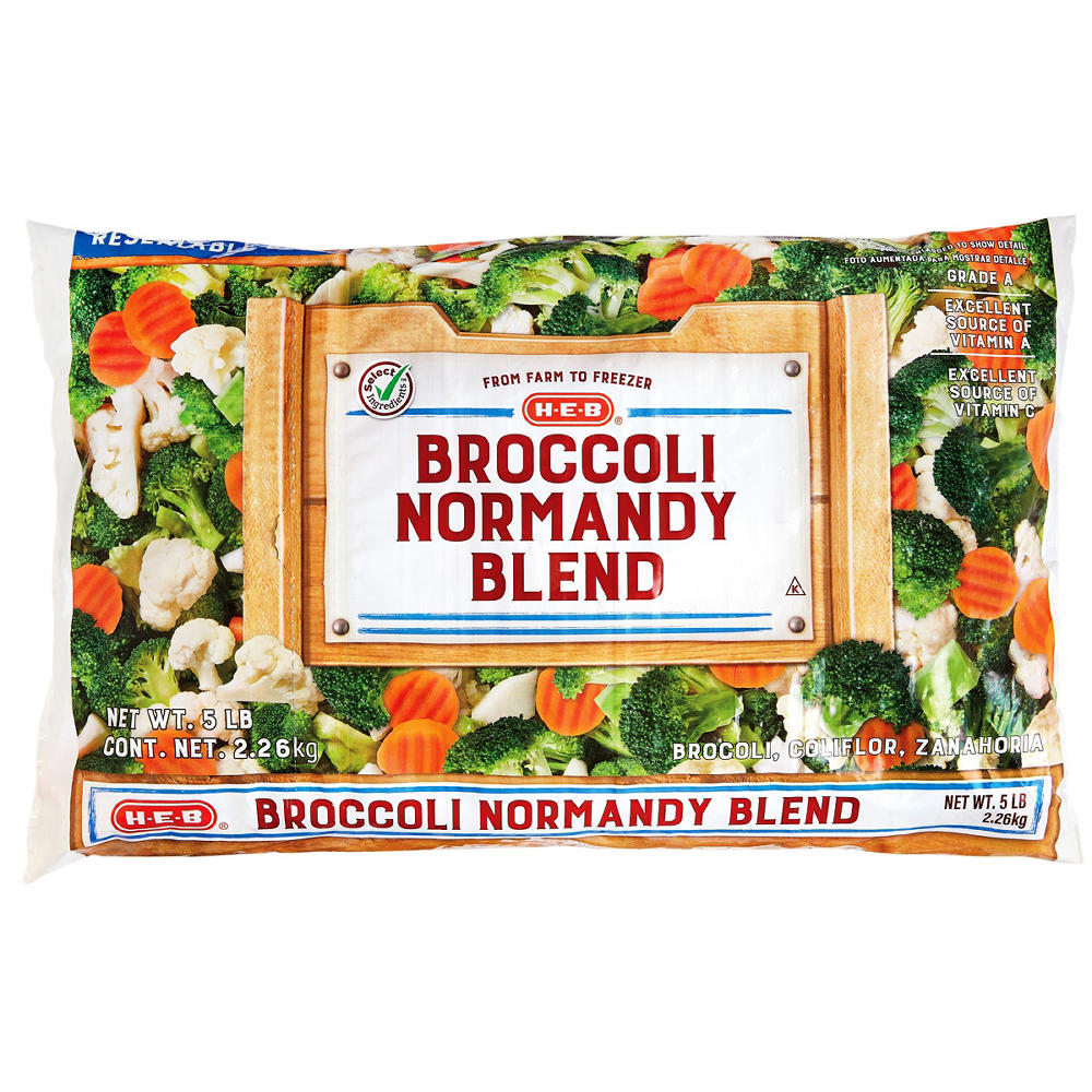 H-E-B Frozen Broccoli Normandy Blend - Texas Size Pack, 80 oz