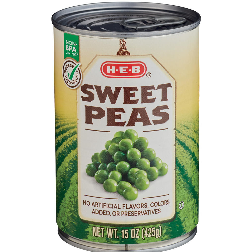 H-E-B Sweet Peas, 15 oz