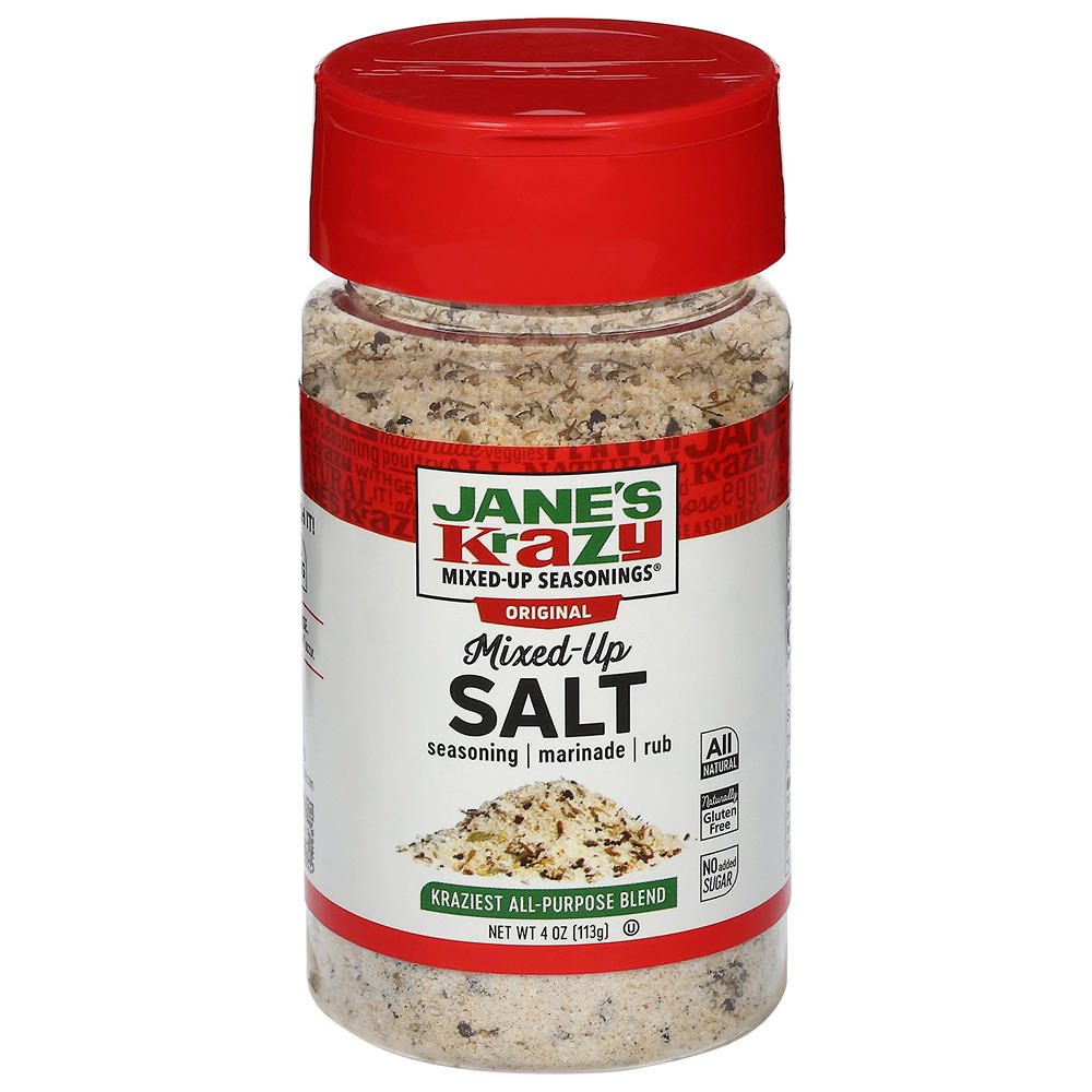 Janes Krazy Original Mixed-Up Salt Marinade & Seasoning, 4 oz