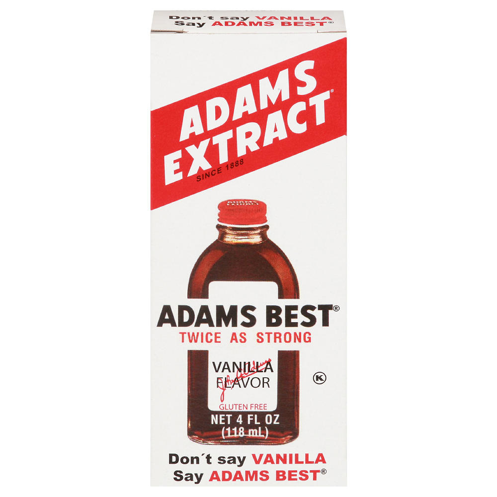 Adams Best Twice as Strong Vanilla Extract, 4 oz