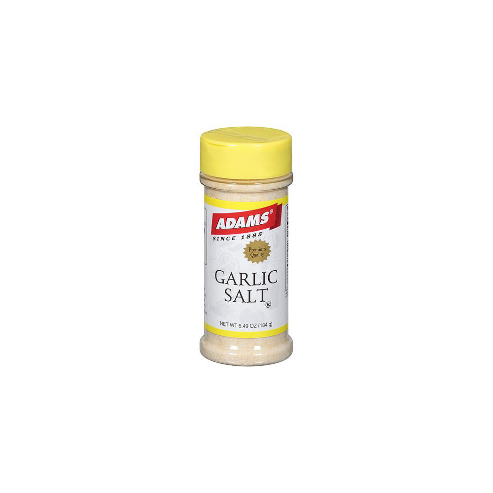 Adams Garlic Salt, 6.49 oz
