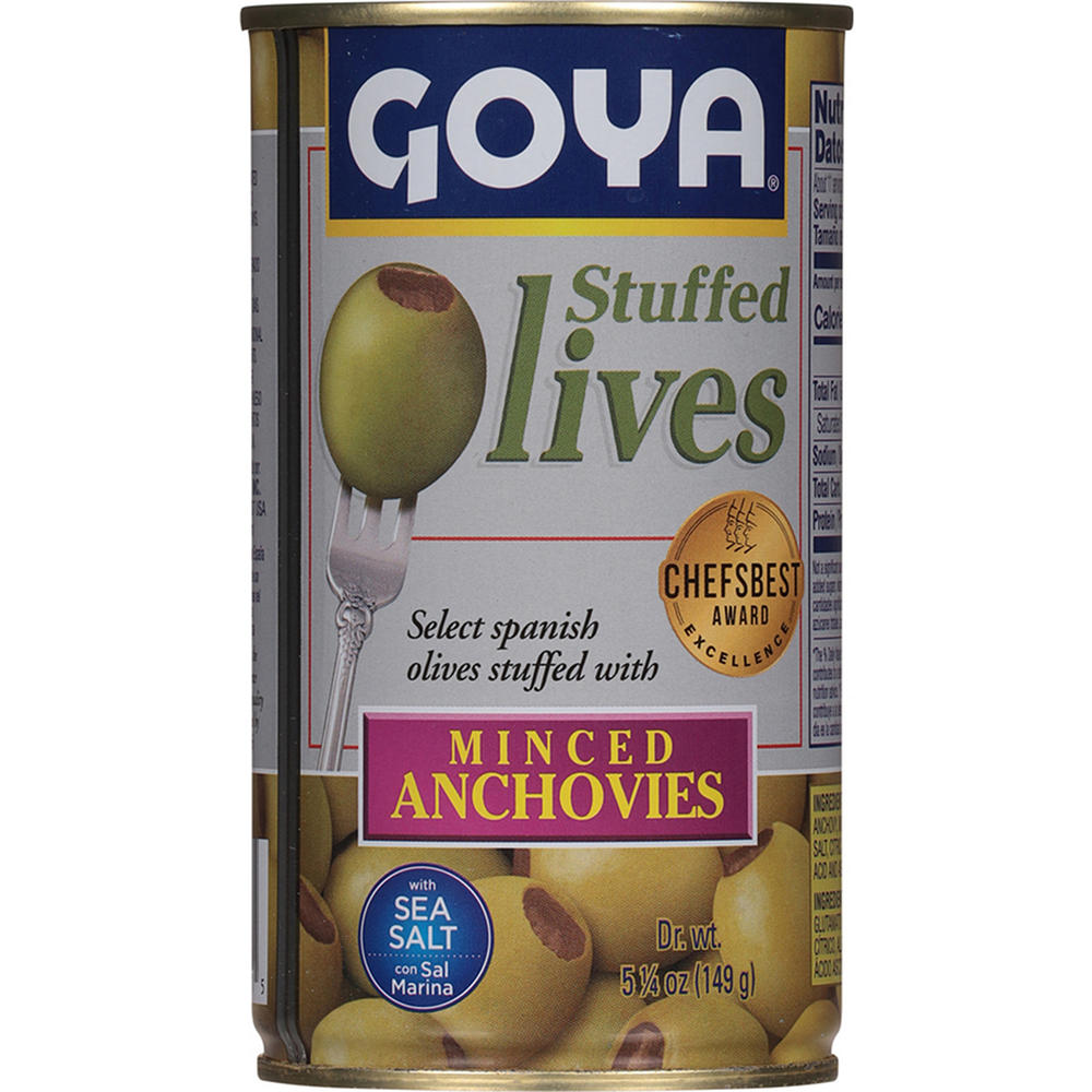 Goya Minced Anchovies Stuffed Olives, 5.25 oz