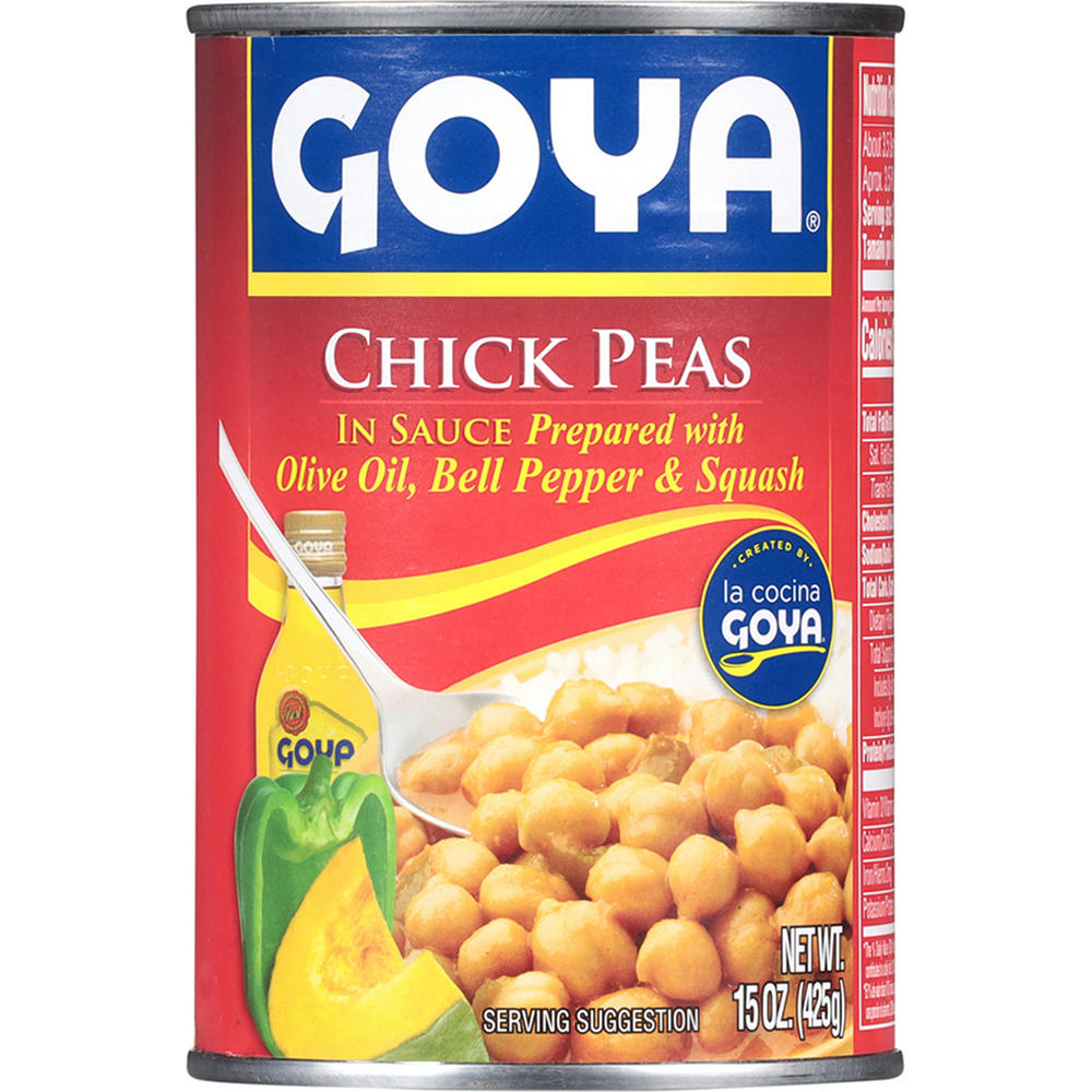 Goya Chick Peas in Sauce, 15 oz