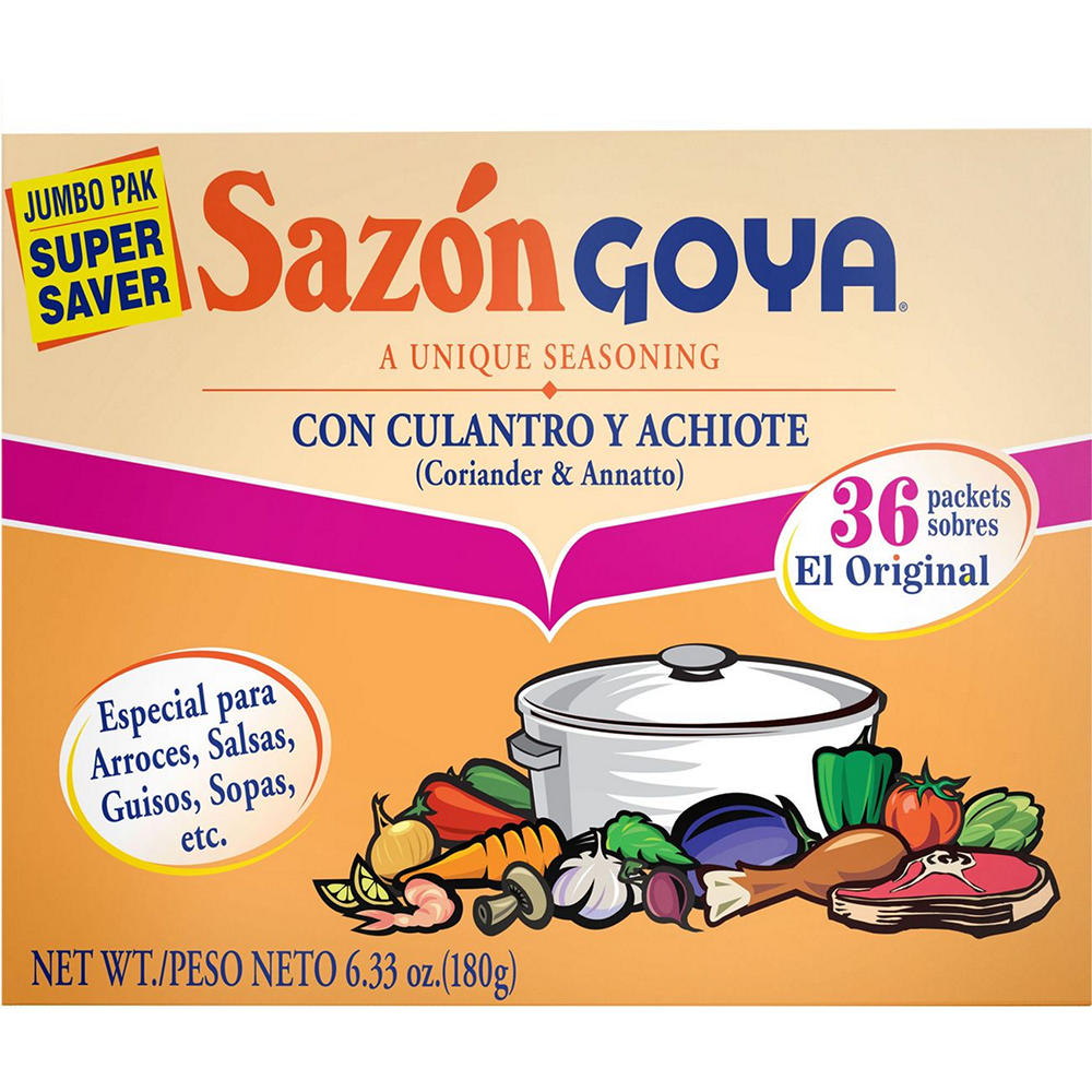 Goya Sazón Coriander & Annatto Seasoning, 6.33 oz