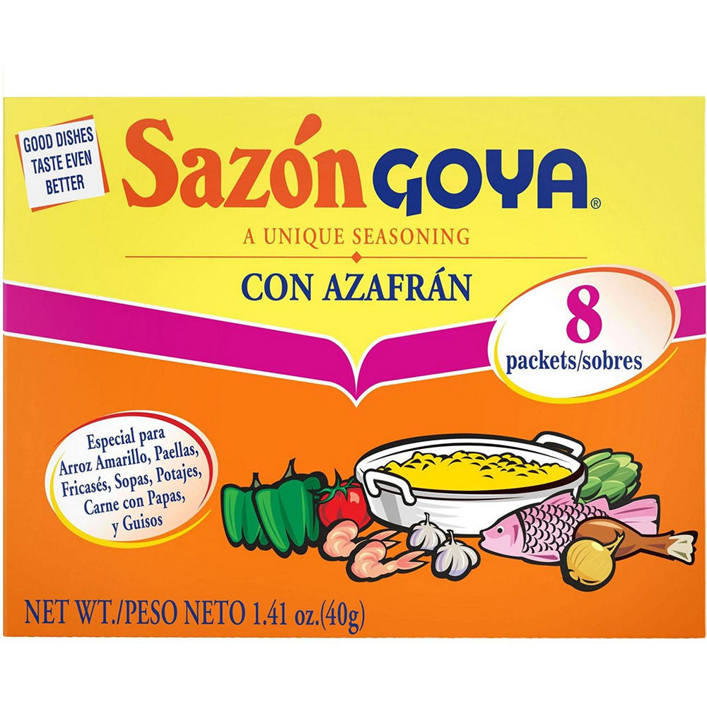 Goya Sazón with Saffron Seasoning, 1.41 oz