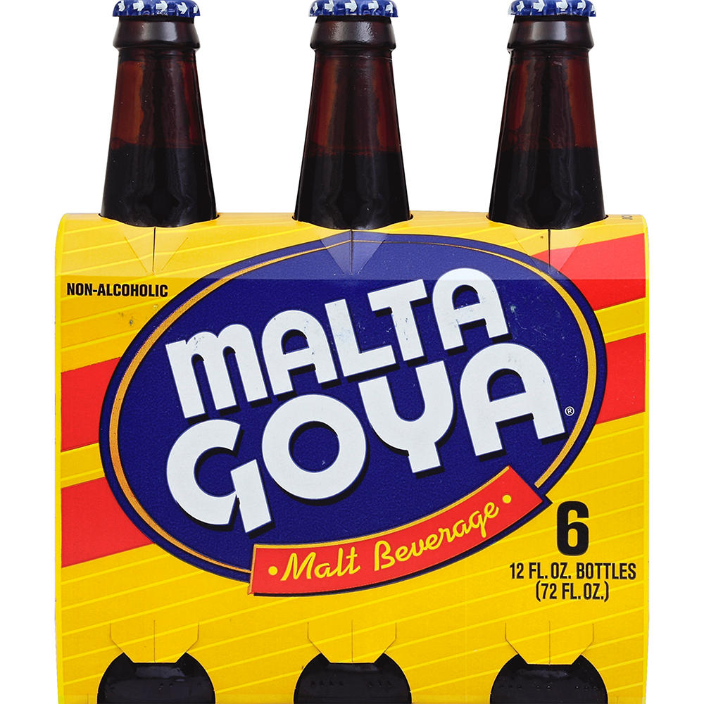 Goya Malta Non Alcoholic Malt Beverage 6 pk Bottles, 12 oz