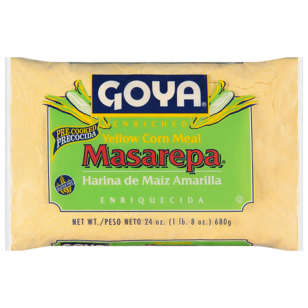 Goya Masarepa Pre-Cooked Yellow Corn Meal, 24 oz